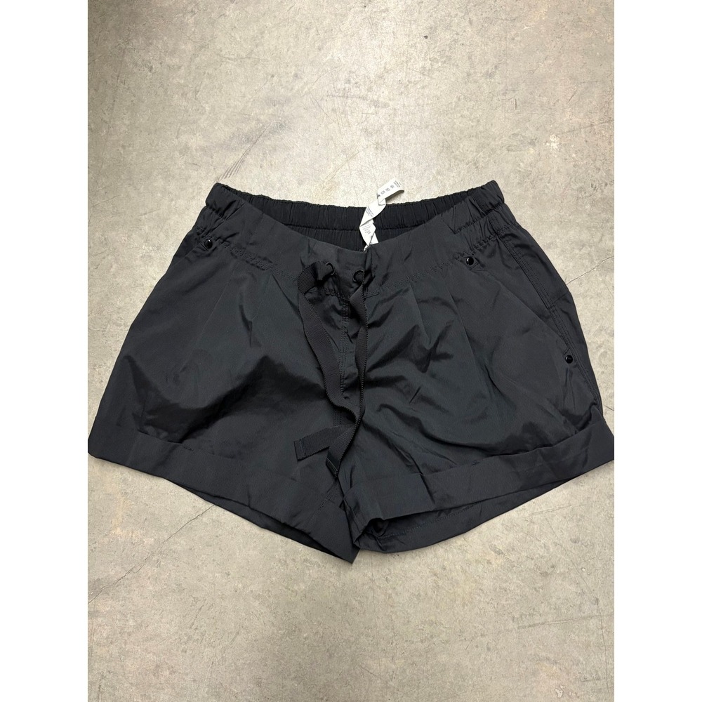 Lululemon Spring Break Away Shorts Black High Rise Drawstring Size 6
